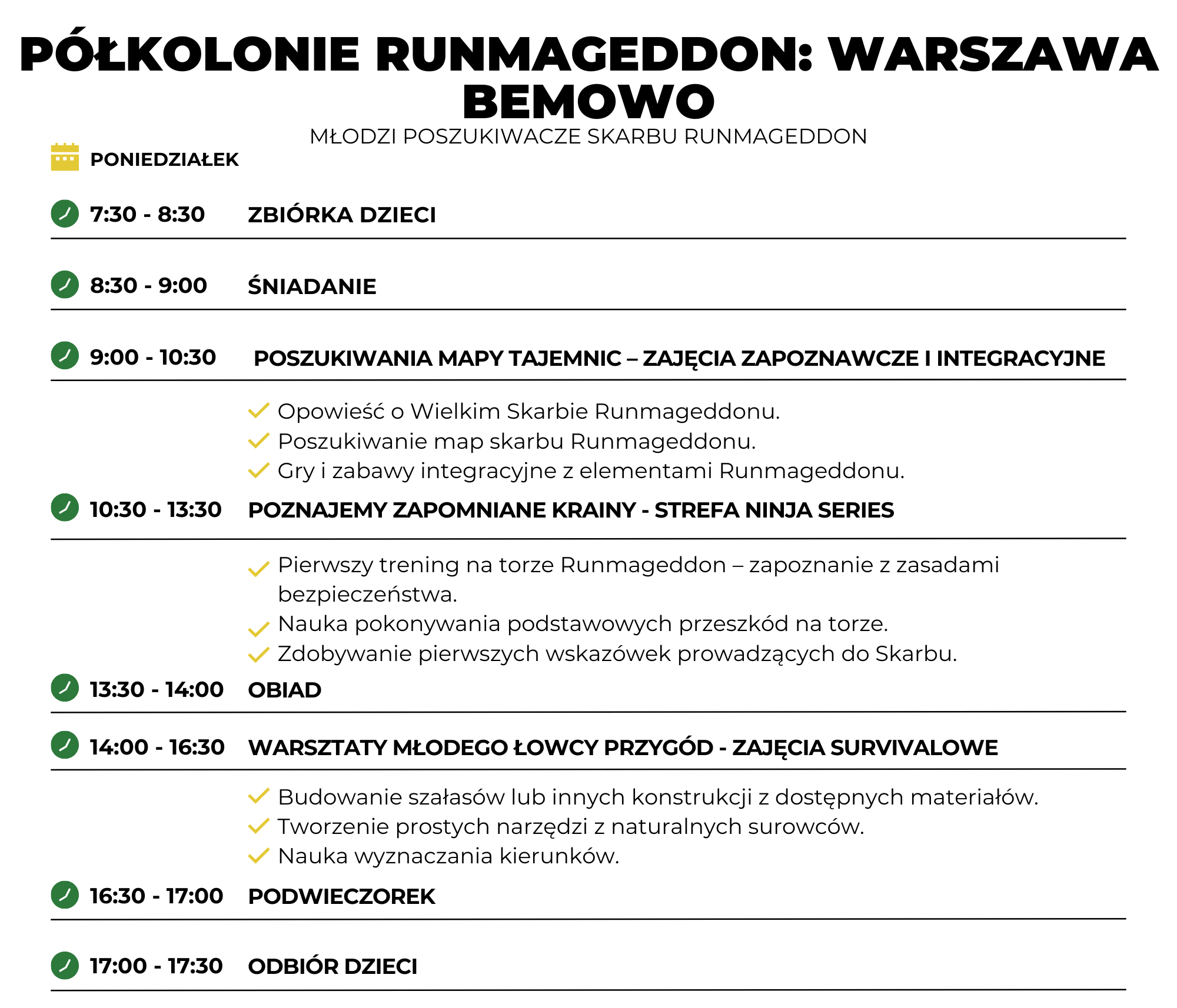 WARSZAWA BEMOWO OSPRO Poszukiwacze Skarbów D1