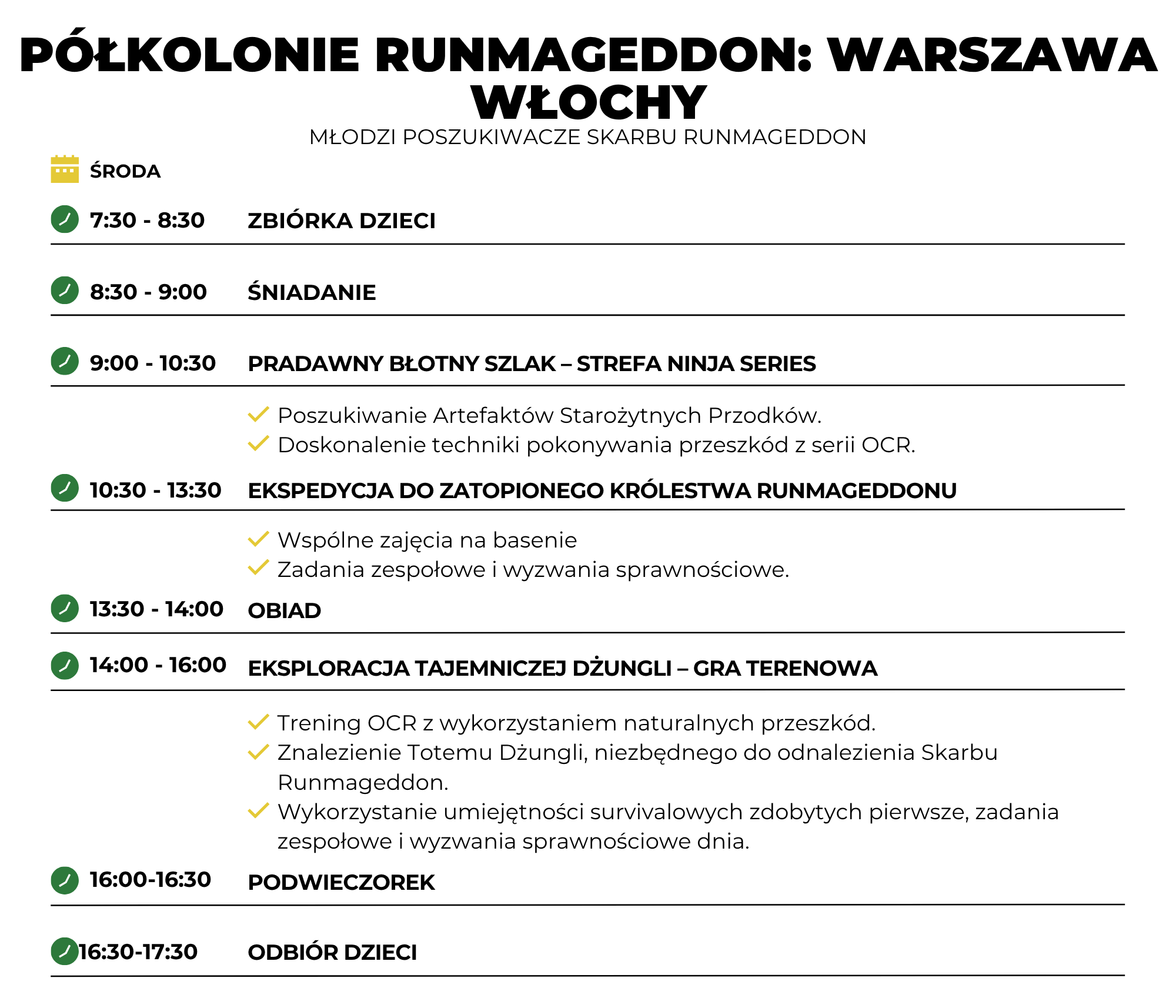 WARSZAWA WŁOCHY Kocham Skakać Poszukiwacze Skarbów D3